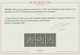 Italien: 1863, "2 C. Numeral Black Proof", Imperforared Horizontal Strip Of Three, As Manufactured W - Mint/hinged