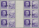 Italien - Militärpostmarken: Nationalgarde: 1943, 50 C Violet In Block Of Three Gutter Pairs Incl. S - Otros & Sin Clasificación