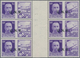 Italien - Militärpostmarken: Nationalgarde: 1943, 50 C Violet In Block Of Three Gutter Pairs Incl. S - Andere & Zonder Classificatie