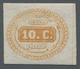 Italien - Portomarken: 1863, "10 C. Orange", In Typical Color With Overall Full Margins, With Large - Strafport