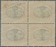 Italien - Portomarken: 1891, 10c. On 2c. Ocre/carmine, Block Of Four With Downwards Shifted Overprin - Strafport