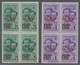 Italien - Lokalausgaben 1944/45 - Aosta: 1945, "25 C. To 2,50 L. With Propaganda Overprint In French - Lokale/autonome Uitgaven