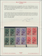 Italien - Lokalausgaben 1944/45 - Aosta: 1945, 25 C Green, 1 L Violet And 2.50 L Red With Overprint - Local And Autonomous Issues