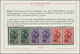 Italien - Lokalausgaben 1944/45 - Aosta: 1945, 25 C Green, 1 L Violet And 2.50 L Red Two Stamps Each - Local And Autonomous Issues