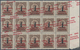 Italien - Lokalausgaben 1944/45 - Guidizzolo: 1945, "Lire UNA" On 10c. Brown, Right Marginal Block O - Lokale/autonome Uitgaven