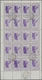 Italien - Lokalausgaben 1944/45 - Valle Bormida: 1945, 50 Cent. Violet Original Sheet Of 20 Items (2 - Comite De Liberación Nacional (CLN)