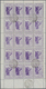 Italien - Lokalausgaben 1944/45 - Valle Bormida: 1945, 50 Cent. Violet Original Sheet Of 20 Items (2 - Centraal Comité Van Het Nationaal Verzet (CLN)