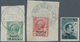 Italienische Post In China: 1917, "TIENTSIN" Revaluation Handstamps, 2c. On 5c. Green, 4c. On 10c. R - Tientsin