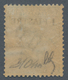 Italienische Post In Der Levante: 1908, 1 Piaster On 25 Cent. Blue Unused With Original Gum, Signed - General Issues