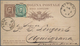 Italien - Ganzsachen: 1879, 10 Cent. Brown, With Additional 5 Cent. Green, Umberto I, Tied By Numeri - Stamped Stationery