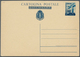 Italien - Ganzsachen: 1943-1945, Air Mail Postal Stationery Cards, Unused, Complete Set Of 6 Cards ( - Ganzsachen