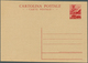 Italien - Ganzsachen: 1945, Postkarte 10 Lire Ölbaumpflanzen Rot Auf Sämisch, Ungebraucht. (Michel 5 - Stamped Stationery