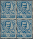 Italien - Besonderheiten: 1901, 25 Cent. Blue In Block Of Four Mint Never Hinged, Signed Diena And C - Zonder Classificatie