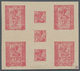 Jugoslawien: 1918. "Freedom For Croatia". 50 (Fil) Red, Imperforated, Soft Brwonish Wove Paper, 85 X - Other & Unclassified
