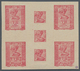 Jugoslawien: 1918. "Freedom For Croatia". 50 (Fil) Red, Imperforated, Soft Brwonish Wove Paper, 85 X - Andere & Zonder Classificatie