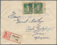 Jugoslawien: 1919. Two Registered Foreign Letters. The First Franked With 5 F And 40 F From The "Har - Andere & Zonder Classificatie