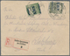 Jugoslawien: 1919. Two Registered Foreign Letters. The First Franked With 5 F And 40 F From The "Har - Other & Unclassified