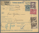 Jugoslawien: 1919. 10f Blue/chamois Old Hungarian Parcel Card (Hungarian And Croatian Languages) Acc - Other & Unclassified