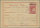 Jugoslawien - Ganzsachen: 1919/24 Two Used Receipts For Telegrams With Imprint "DRZAVA S.H.S./Bosna - Postwaardestukken