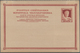 Kreta - Ganzsachen: 1908 Used Double Card With Attached Reply Part P 5 From Canea To Hannover, At Bo - Crete