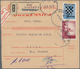 Kroatien: 1942. 50b Red/chamois Parcel Card Accompanying A Small Parcel Of 1.1 Kg, Most Unusually Pr - Kroatië