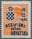 Kroatien: 1941. Founding Of Kroation Army. King Peter II Overtprinted. 0,50 D Orange, Perf 12 1/2, O - Kroatië