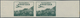 Kroatien: 1942 (25 Mar). Aviation Fund. 2.50K + 2.50K Deep Green, IMPERF, Thinner White Ungummed Pap - Croacia