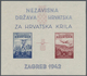 Kroatien: 1942. Aviation Fund. 3K + 12 K Deep Blue And 2 K + 8 K Brown-carmine, Imperforated, In Iss - Croatia