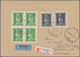 Kroatien: 1945. Registered Airmail Letter To Switzerland Correctly Franked With 18 Kn, Composed Of 1 - Croatia