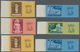 Kroatien: 1944. War Invalids Relief Fund. 7K + 3,50 K Claret, Red And Rose, 16 K + 8 K Blue-green An - Croatia