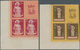 Delcampe - Kroatien: 1944. War Invalids Relief Fund. PHASE PRINTS/COLOUR PROOFS. Two Complete Sets In Matched B - Croatia