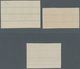 Kroatien - Dienstmarken: 1942. Officials. 3 K Sarlet, 4 K Brown-violet And 40 K Blue-black, Imperfor - Kroatië