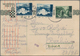 Kroatien - Ganzsachen: 1942. 1.50K Deep Green And Black/old White Postal Stationary Card, Two Used E - Kroatië