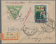 Lettland: 1921, RIGA-DANZIG: Registered Printed Matter And Registered Letter With RIGA "R" Numerator - Letonia