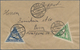 Lettland: 1921 Air Triangles 10r. And 20r., Perforated On Cover From Leepaja (18.8.21) And Both Stam - Letland