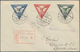 Lettland: 1931/1933, Two Airmail Covers "RIGA-KAUNAS 1./2.6. 1933 And RIGA-LIBAU (LIEPAJA) 6.12.1931 - Letland