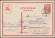 Litauen - Ganzsachen: 1933 Postal Stationery Card P 16 From Rokiskis To Frankfurt/Oder Redirected To - Lituania