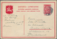 Litauen - Ganzsachen: 1937 Postal Stationery Card 35 Centai Red Commercially Used From Kaunas To Ber - Litouwen