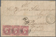 Luxemburg: 1859, 1 Sgr. Horizontal Strip Of Three With Stamps-margin On Left, Cancelled With Bar Pos - Otros & Sin Clasificación