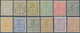 Luxemburg: 1882/1889, Definitives 1c.-5fr., Complete Set Of Twelve Values, Fresh Colours And Well Pe - Otros & Sin Clasificación