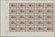 Monaco: 1949, 100th Birthday Of Prince Albert I. Complete Set Of Eight In IMPERFORATE Blocks Of 25 F - Ongebruikt