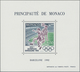 Monaco: 1992, Olympic Summer And Winter Games Barcelona And Albertville Perforated And IMPERFORATE S - Unused Stamps