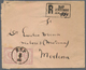 Montenegro:  1894, Envelope Registered To Italy (DIENA Correspondence) Franked Second Printing 7n Ro - Montenegro