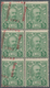 Montenegro: 1906. Granting The Constitution. A) 5 H Green, Mint Vertical Block Of Six With Overprint - Montenegro