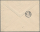 Montenegro - Ganzsachen: 1893. 10 N Blue/white Prince Nicholas Stationery Envelope ("knife" B, Type - Montenegro