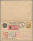 Montenegro - Ganzsachen: 1896. 2 & 2 N Yellow/chamois Prince Nicholas Double Stationery Card,1892 De - Montenegro