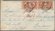 Niederlande: 1852, 10 C Rose-carmine, Horizontal Strip Of 4, Good To Wide Margins, Neatly Cancelled - Andere & Zonder Classificatie