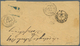Norwegen: 1867, 3 Sk. Violett, 4 Sk. Blau Und 8 Sk. Karminrosa Zusammen Auf Kabinett-Couvert Von "CH - Brieven En Documenten