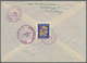 Norwegen: 1948 Registered Cover With Attractive Multiple Franking 25+5 On 20+10 In Red From Moss To - Cartas & Documentos