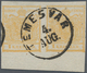 Österreich: 1850, 1 Kreuzer Orangeocker, Handpapier Type Ia, Im Waagerechten Randpaar, Entwertet Mit - Otros & Sin Clasificación